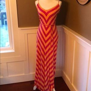 Chevron striped dress